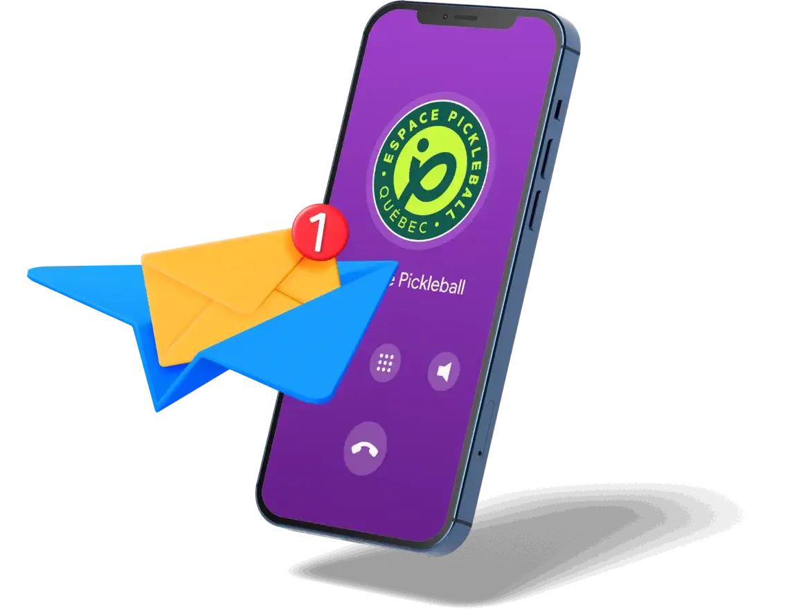 Téléphone pour contacter l'Espace Pickleball