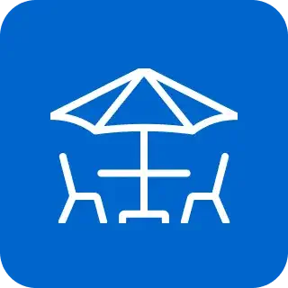 Icône terrasse extérieure